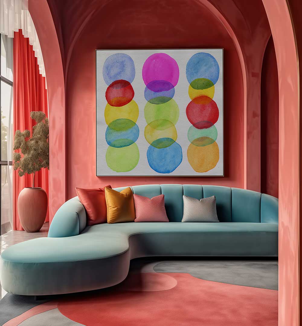 DOTS AND SPOTS II , GEOMETRIC ART PRINTS