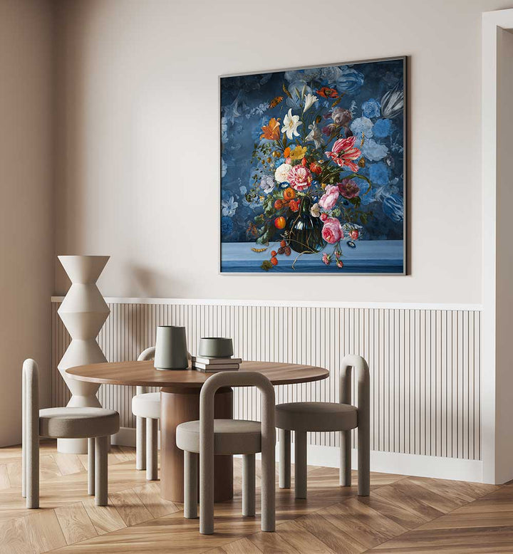 VASE WITH FLOWERS , FLORAL FLOWER PAINTINGS