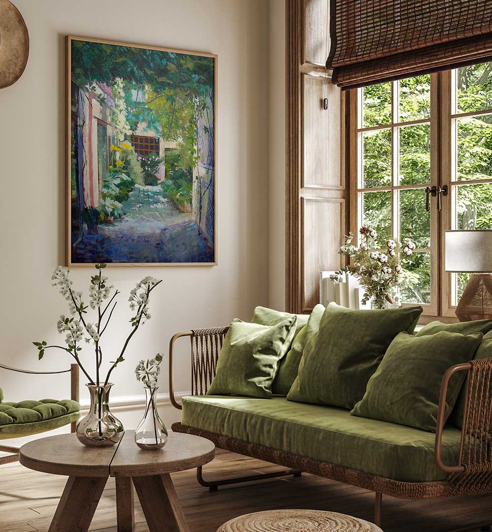 COURTYARD , LANDSCAPE PAINTINGS
