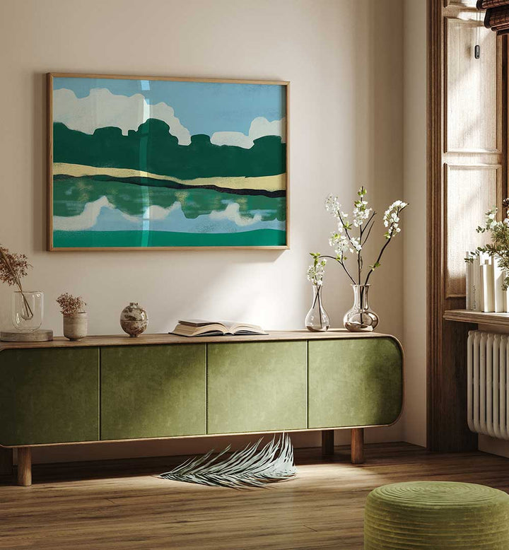 REFLECTIVE SERENITY , LANDSCAPE PAINTINGS