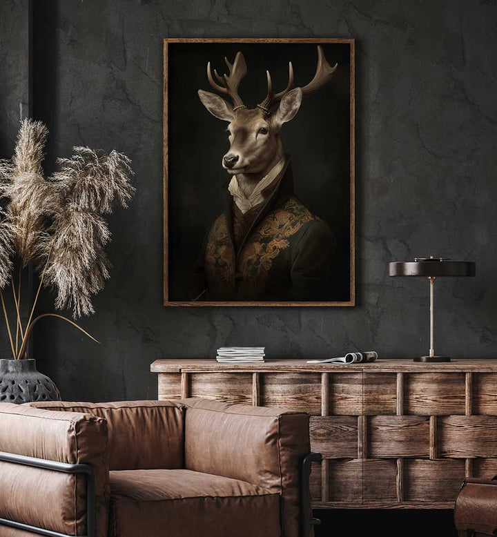 STAG PORTRAIT , ANIMAL PAINTINGS