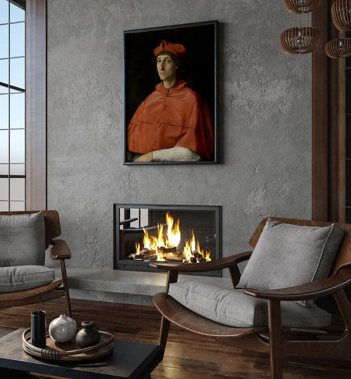PORTRAIT OF A CARDINAL , VINTAGE PAINTINGS