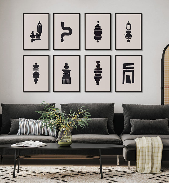 MONOCHROME BALANCE  GALLERY WALL , GALLERY WALLS & SETS