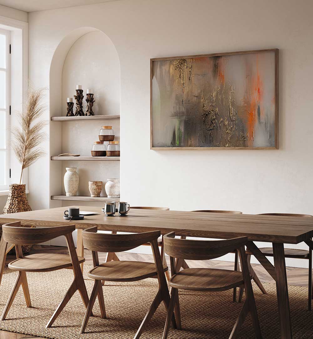 GOLD DESCENT , ABSTRACT PAINTINGS