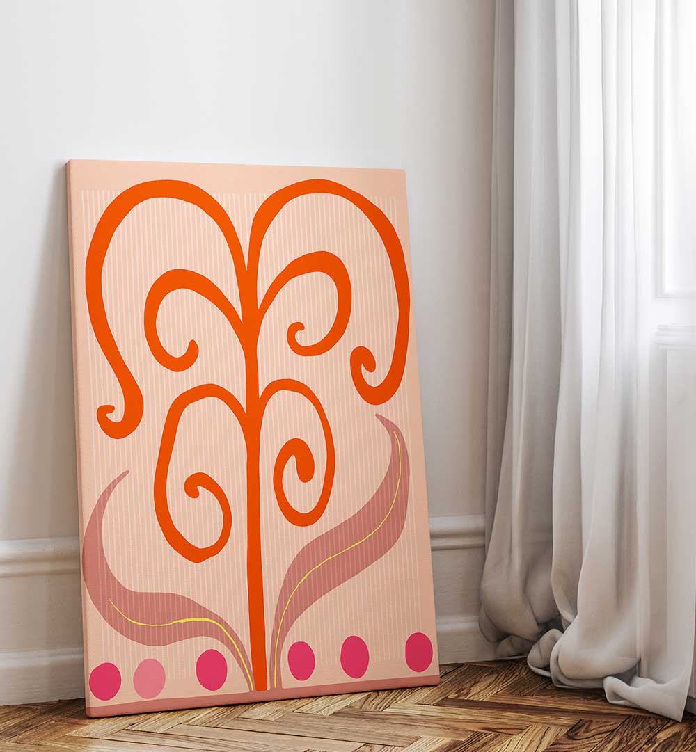 SPIRITED BLOOM , BOHO ART PAINTINGS