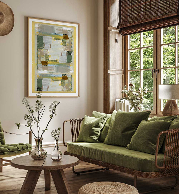 Transform your space with CORNISH LANDSCAPE 1, ABSTRACT PAINTINGS showcasing vibrant colors and dynamic forms.