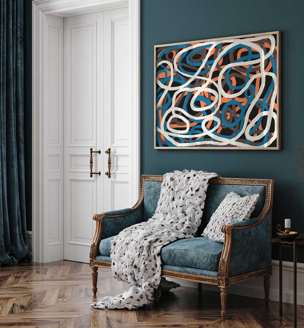 STRINGS COMPOSITION , ABSTRACT PAINTINGS