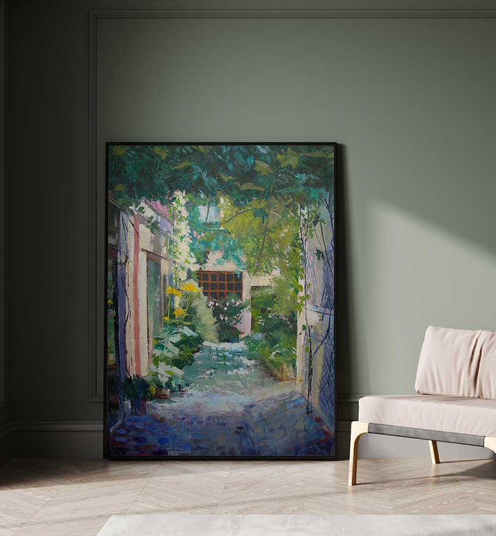 COURTYARD , LANDSCAPE PAINTINGS