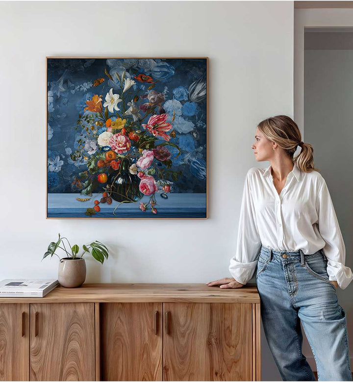 VASE WITH FLOWERS , FLORAL FLOWER PAINTINGS