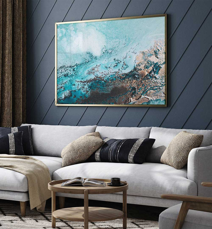 Transform your space with SOFT BLUE ESCAPE, ABSTRACT PAINTINGS that evoke tranquility and creativity in your room.