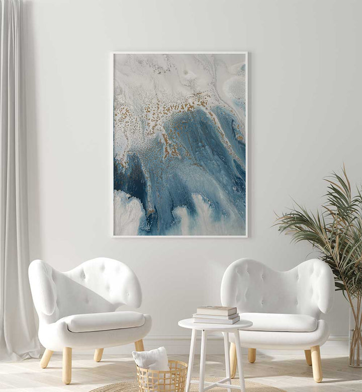 Vibrant TIDAL SHORES Abstract Paintings enhance modern spaces with energy and creativity, perfect for any decor.