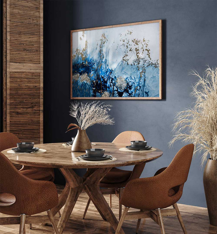 Transform your space with GENTLY DRIFTING , ABSTRACT PAINTINGS, showcasing vibrant colors in a modern setting.