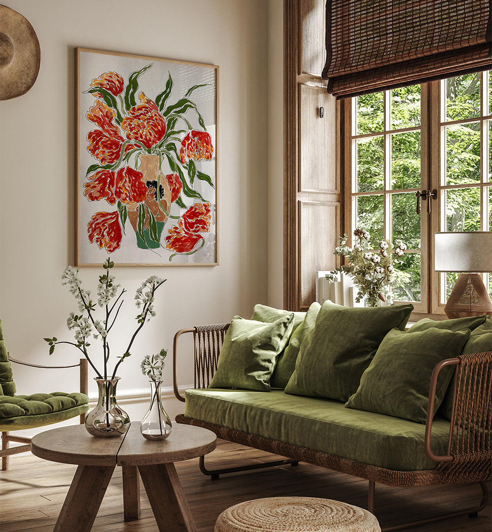 THE AFTERMATH , FLORAL FLOWER PAINTINGS