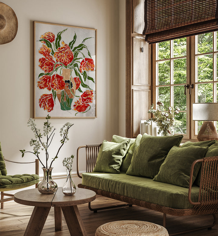 THE AFTERMATH , FLORAL FLOWER PAINTINGS