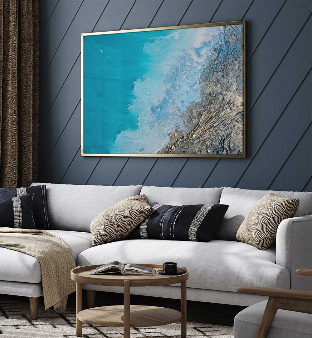 Transform your space with OCEAN CALM, ABSTRACT PAINTINGS, featuring soothing hues and serene ocean-inspired designs.