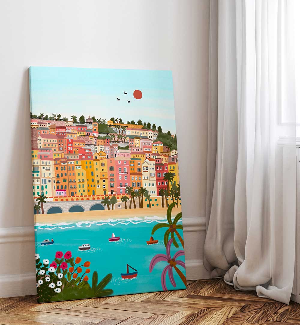 SEASIDE COLOR HARMONY , TRAVEL POSTERS