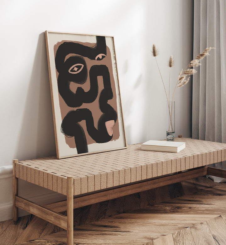 ABSTRACT BLACK PORTRAIT , ABSTRACT PAINTINGS