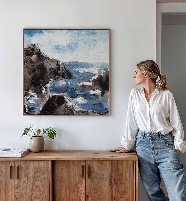 WINTER SEA , LANDSCAPE PAINTINGS