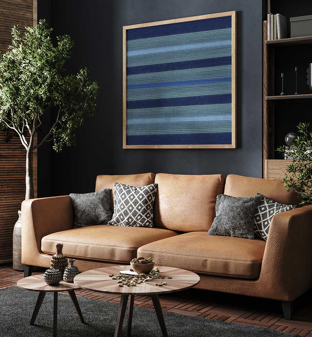 LAGOON BLUE , GEOMETRIC ART PRINTS