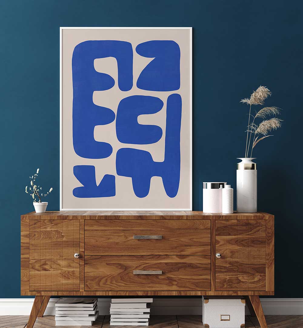 A LIGHT BACKGROUND , ABSTRACT PAINTINGS