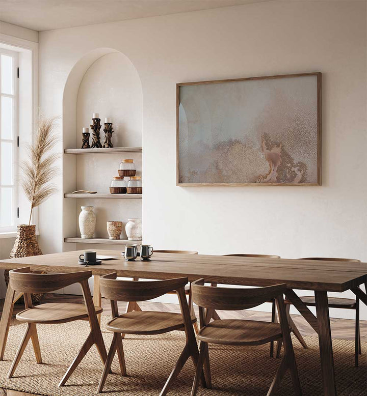 Elevate your decor with MINIMALIST ART - FUSION, ABSTRACT PAINTINGS featuring calming colors and geometric designs.