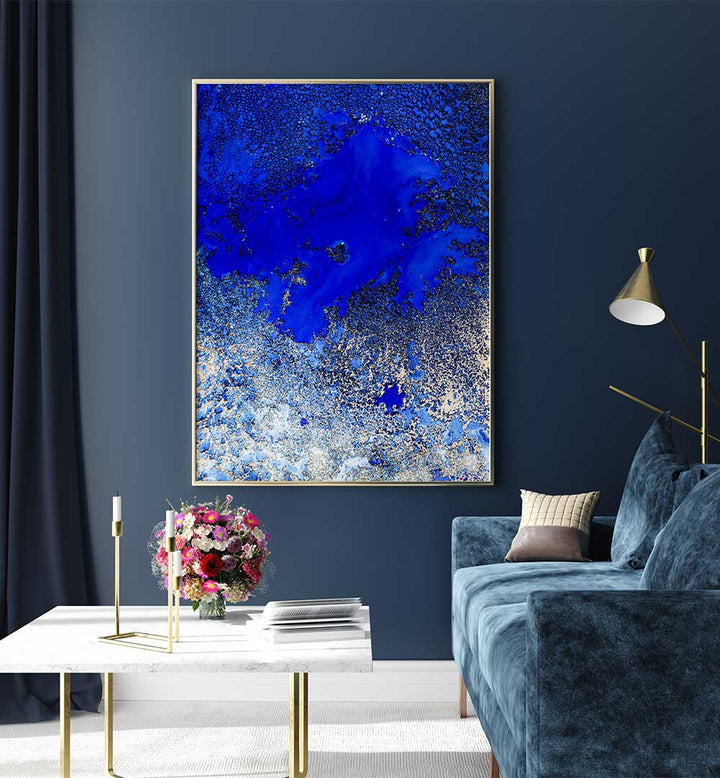Vibrant SUNLIT REEF II, ABSTRACT PAINTINGS enhances modern decor with dynamic colors and contemporary flair.