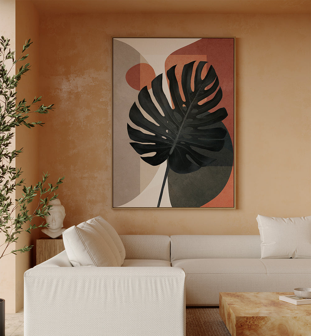 TROPICAL SILHOUETTES , BOHO ART PAINTINGS