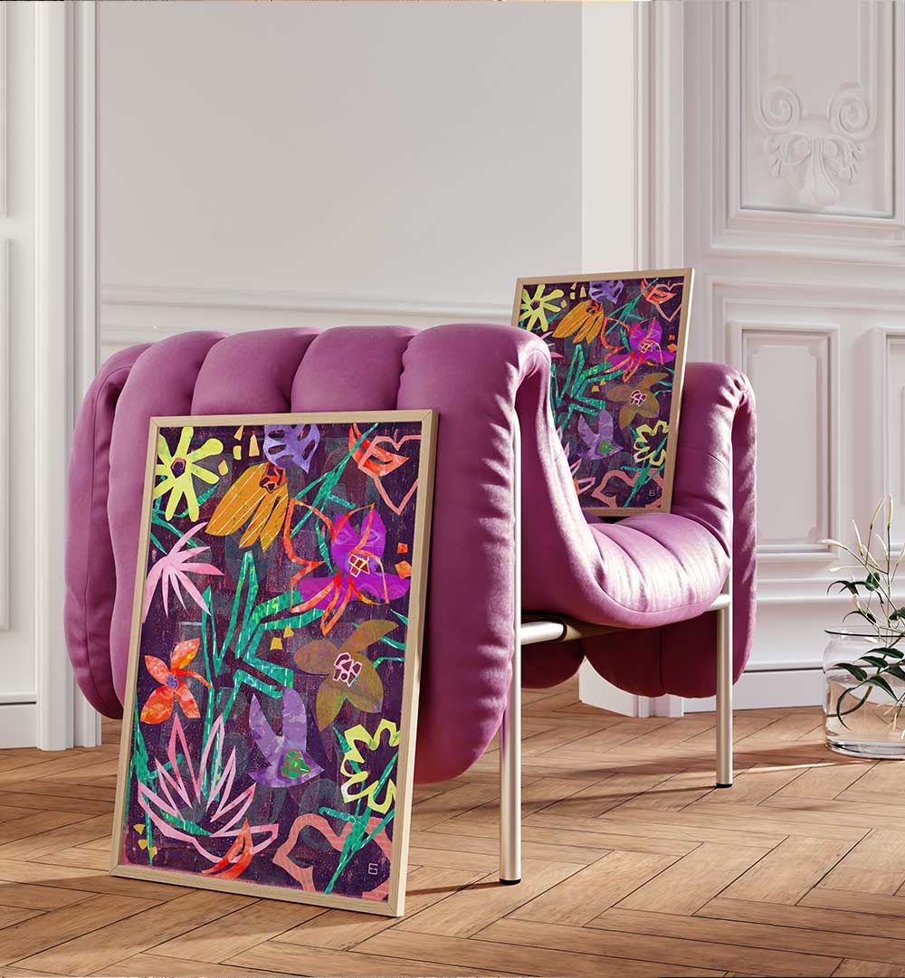 BOLD BOTANIC , ABSTRACT PAINTINGS