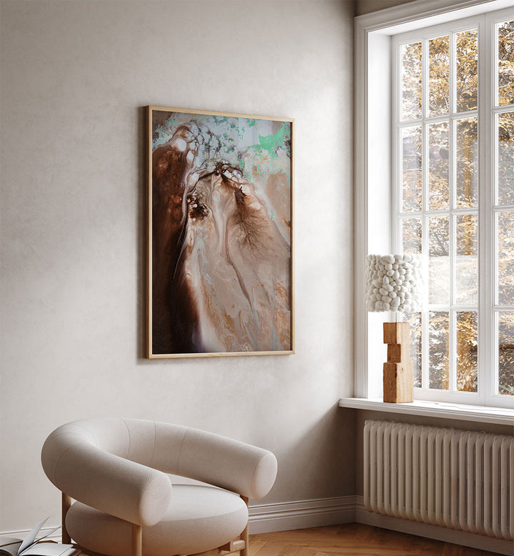 Transform your decor with RUSTIC REVERIE TIF, ABSTRACT PAINTINGS, featuring earthy tones and vibrant colors.