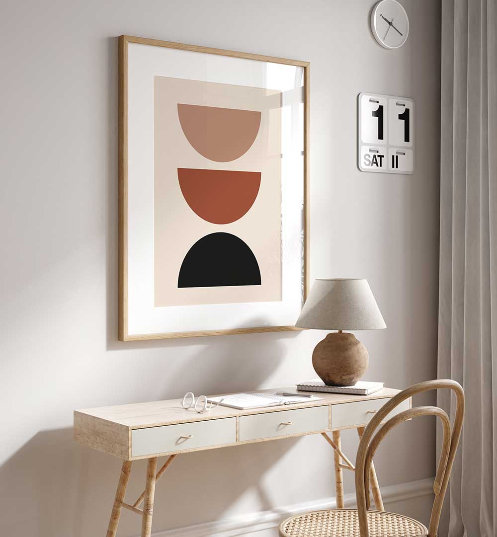 BAUHAUS BOHO BLACK II , BOHO ART PAINTINGS