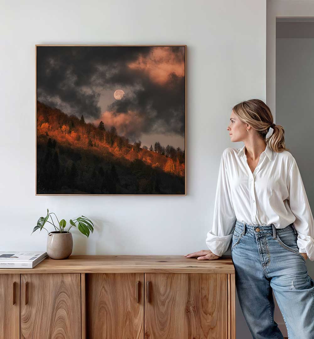 MOON DOESN'T WANT TO GO , LANDSCAPE PHOTOGRAPHY