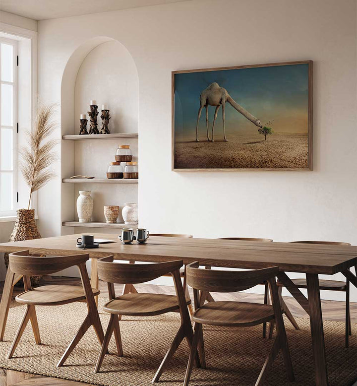 CAMEL AND TREE , PHOTOGRAPHY PRINTS