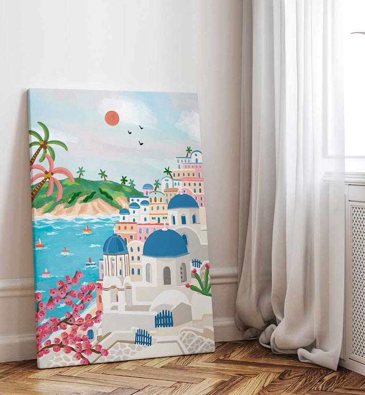 SUMMER IN POSITANO , TRAVEL POSTERS