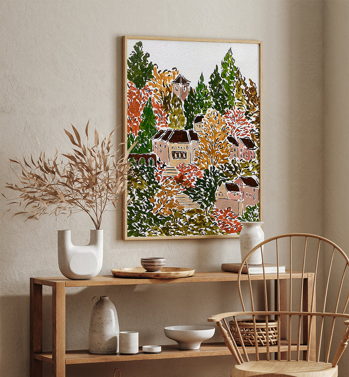 AUTUMN IN BAVARIA , FLORAL FLOWER PAINTINGS