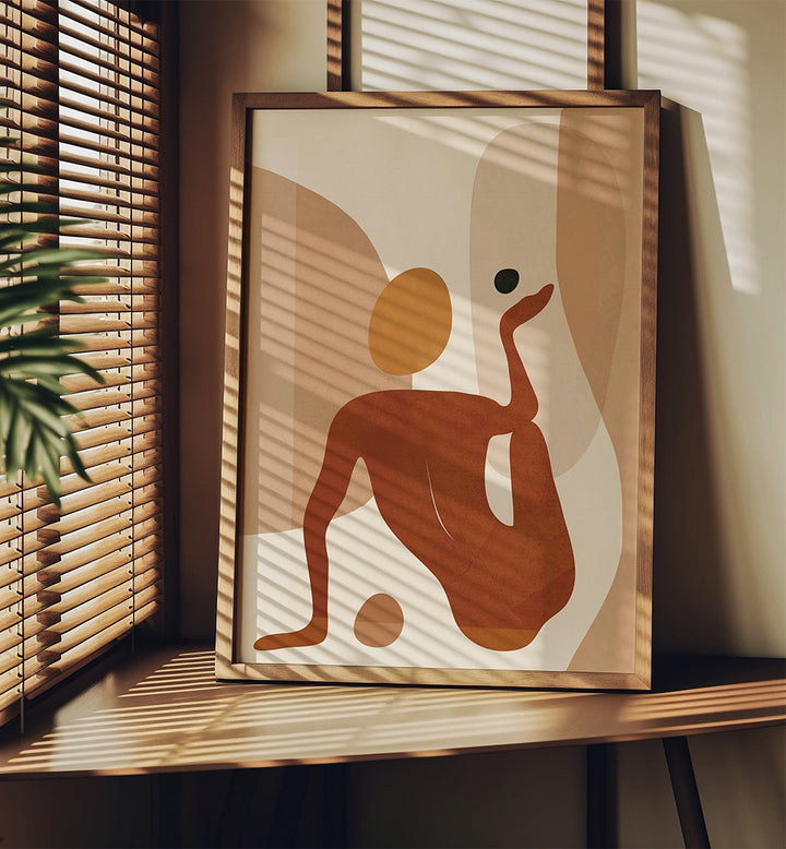 MINIMAL ABSTRACT FORM , BOHO ART PAINTINGS