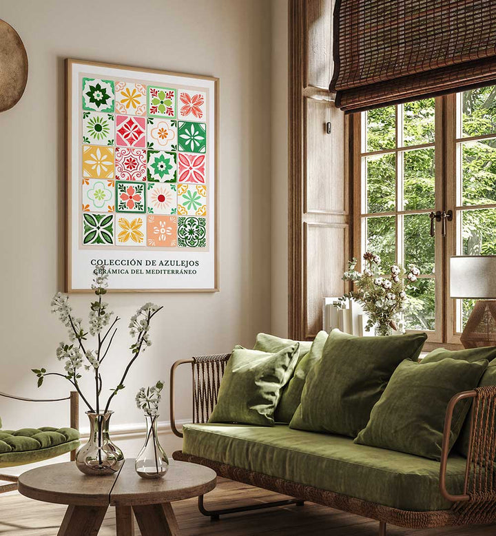 AZULEJOS DEL MEDITERRANEO , PATTERN ART PRINTS