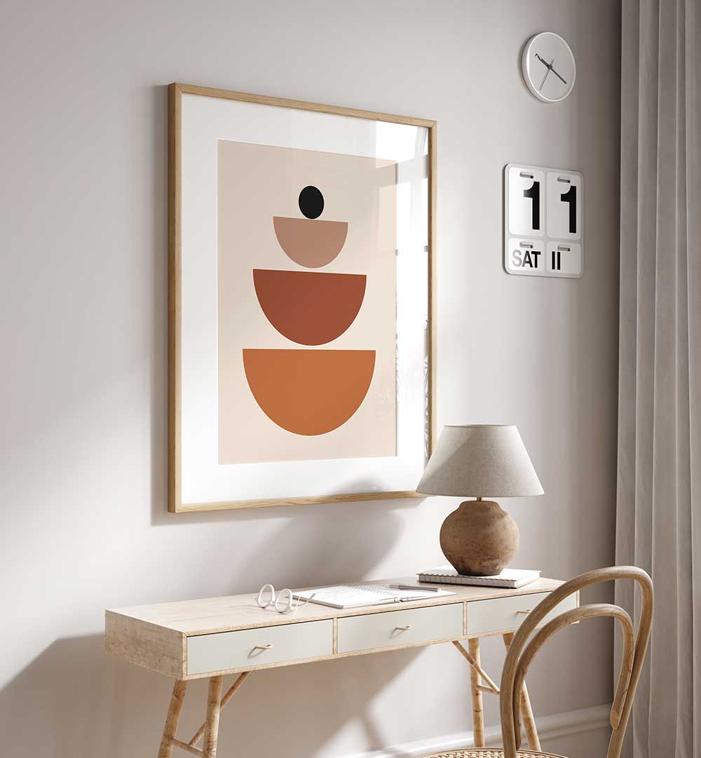 BAUHAUS BOHO BLACK IV , BOHO ART PAINTINGS