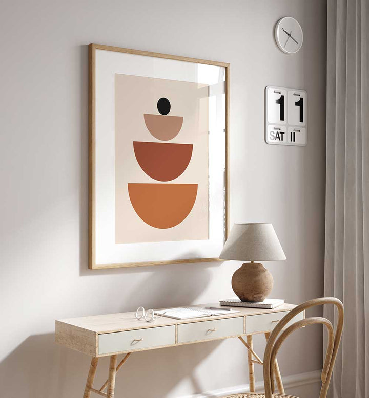 BAUHAUS BOHO BLACK IV , BOHO ART PAINTINGS