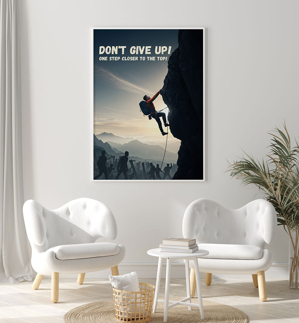 DONT GIVE UP , QUOTES & TYPOGRAPHY POSTERS