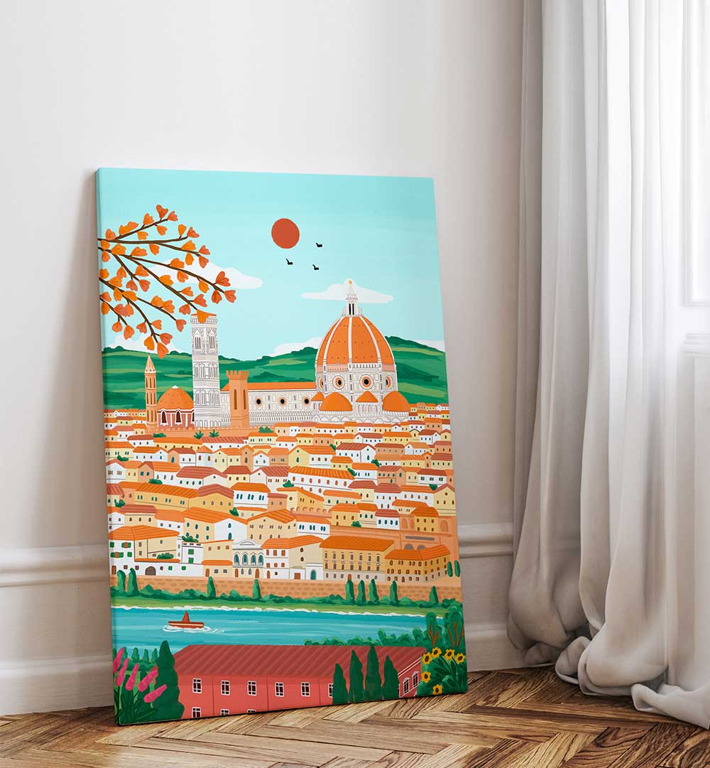 FLORENCE CITYSCAPE , TRAVEL POSTERS