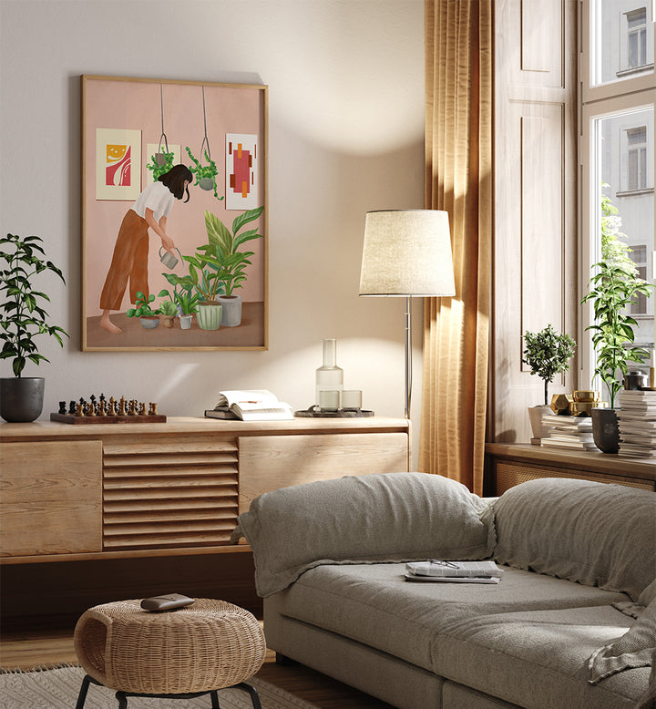 WHERE I DON'T FEEL ALONE , BOHO ART PAINTINGS