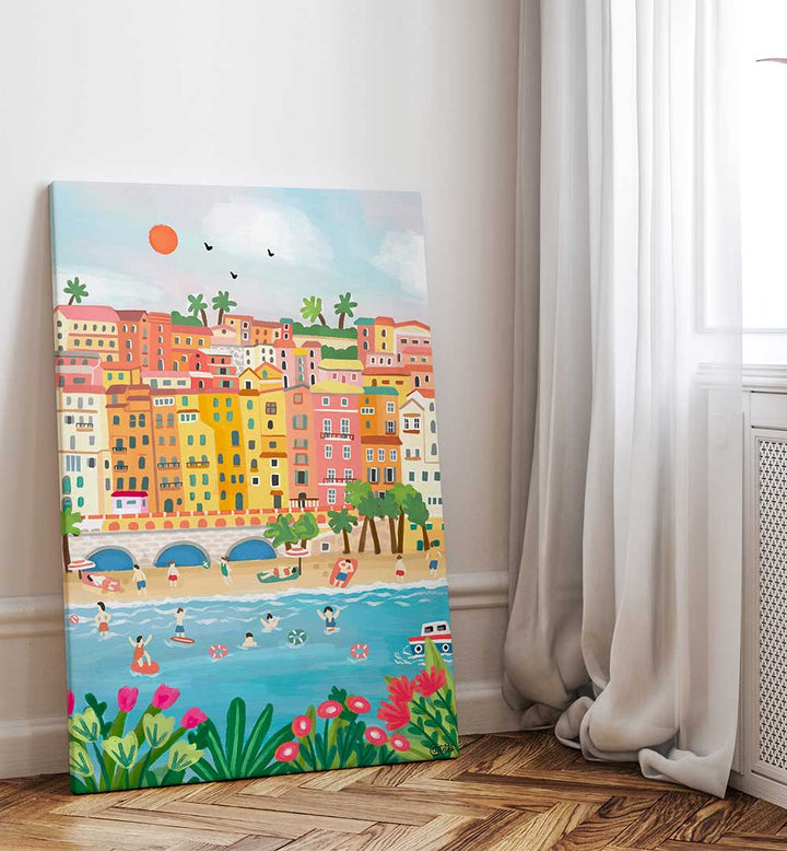 SUMMER IN MENTON , TRAVEL POSTERS