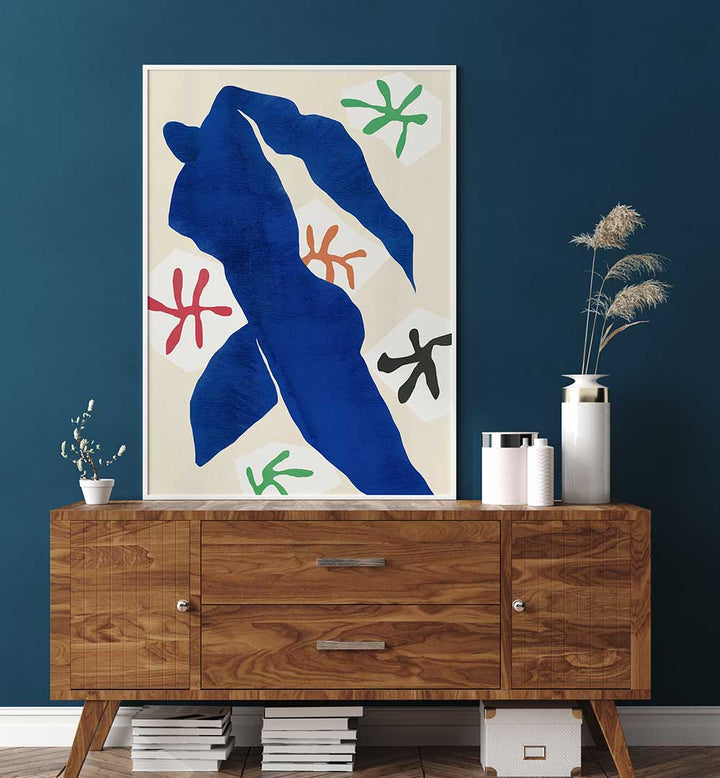 ABSTRACT BLUE FIGURE , ABSTRACT PAINTINGS