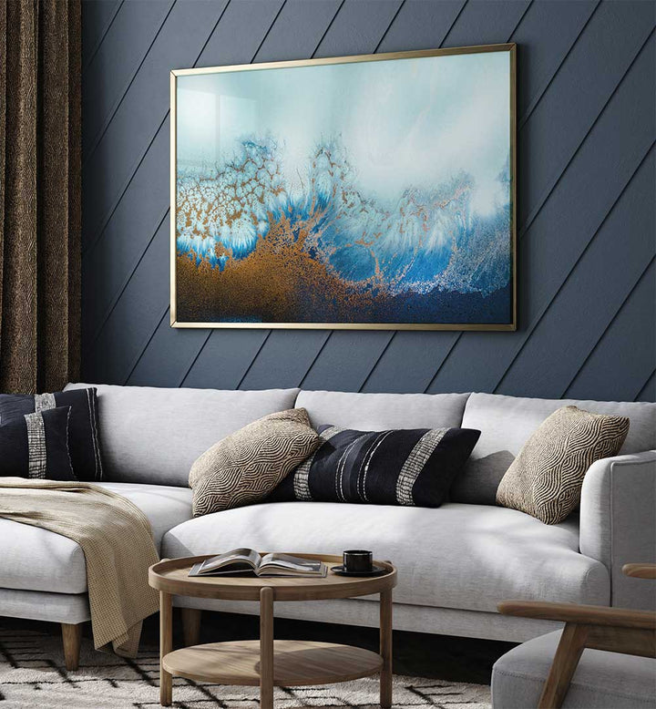 Experience the beauty of COASTAL LUXE - SUNRISE, ABSTRACT PAINTINGS, enhancing any living space with vibrant hues.