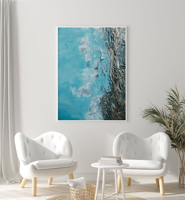 Vibrant colors in the Oceanic Obsession, abstract paintings, enhance any living space with ocean-inspired beauty.