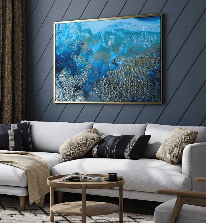 Enhance your home with the COASTAL REVITALIZE, ABSTRACT PAINTINGS, capturing serene coastal beauty and tranquility.