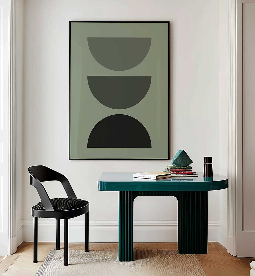 BAUHAUS BOHO PINK II , BOHO ART PAINTINGS