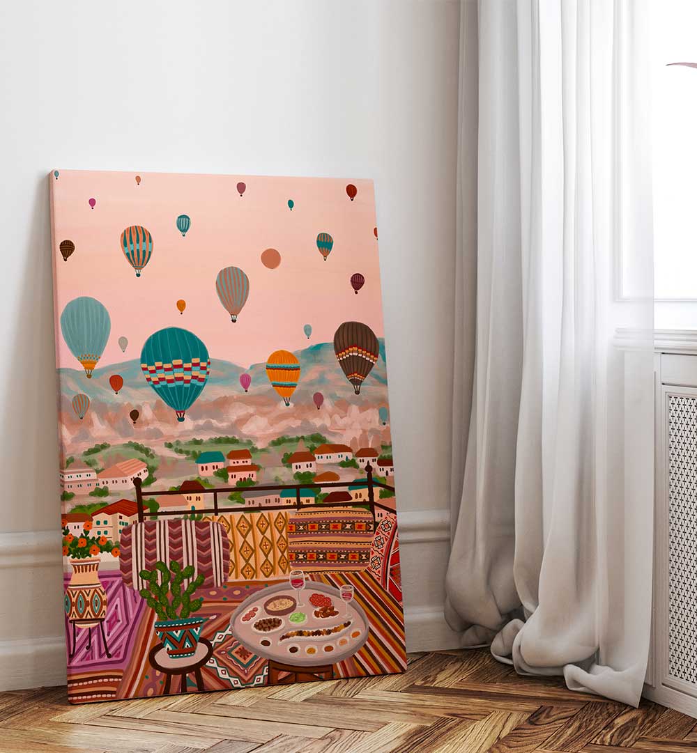 DREAMY BALLOON VISTA , TRAVEL POSTERS