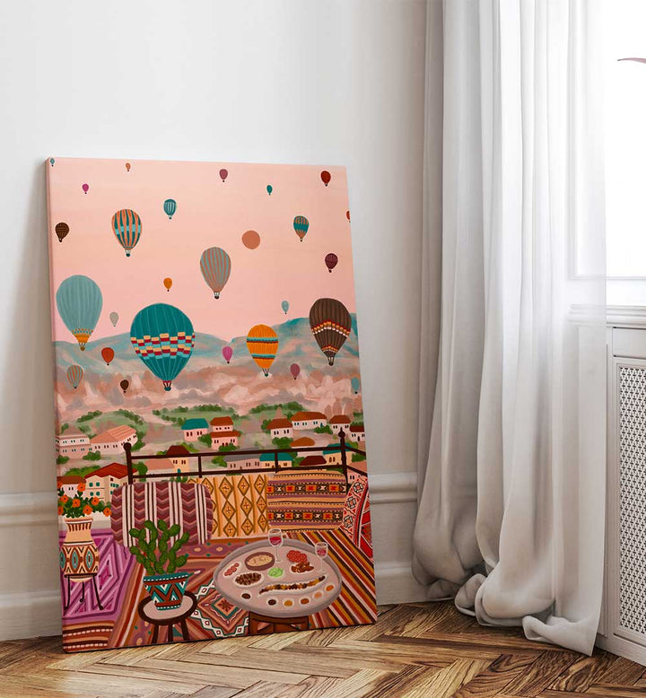 DREAMY BALLOON VISTA , TRAVEL POSTERS