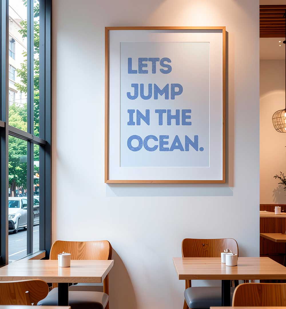 LETS JUMP IN THE OCEAN , BEACH PAINTINGS